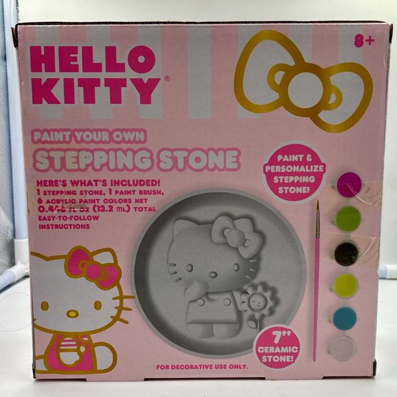 Hello Kitty Paint Your Own Stepping Stone Design 7” - Picture 2 of 2